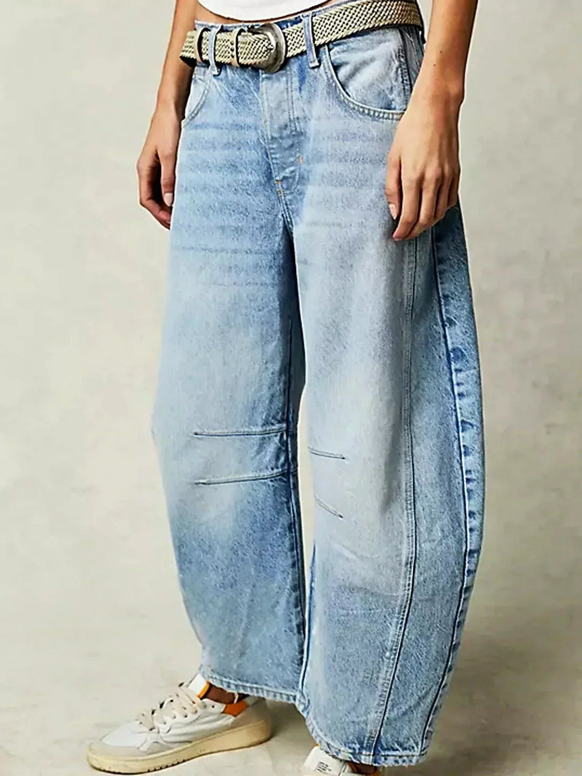 Josephine | Women's Curved Barrel Leg High Waisted Jean