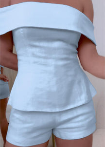 Women’s Cropped Button Two-Piece Suit | Marlowe