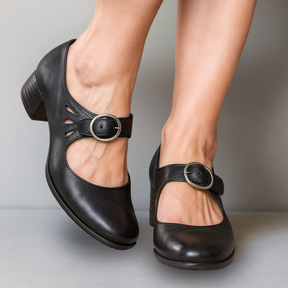Lorielle | Women's Mary Jane Pumps with Ankle Strap