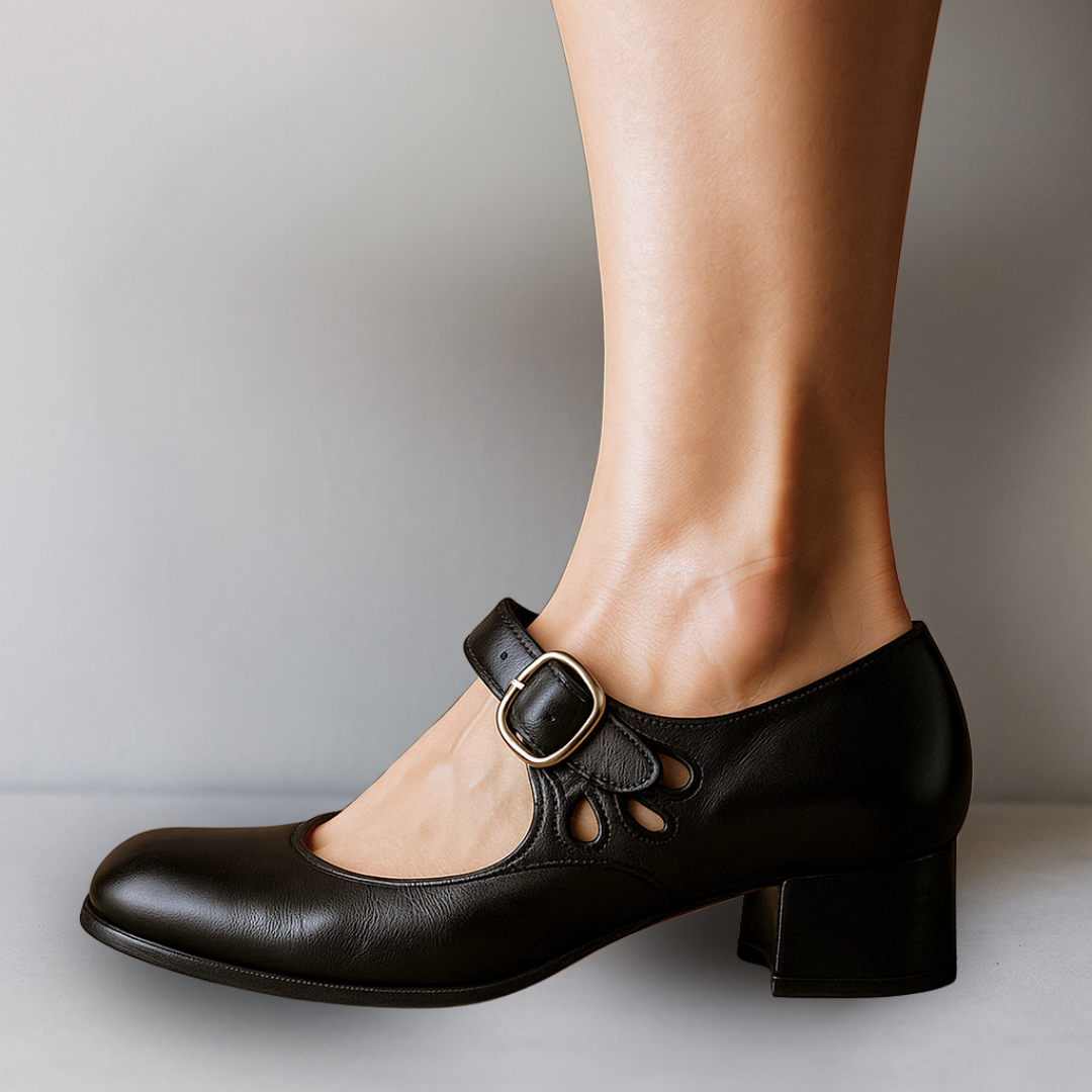 Lorielle | Women's Mary Jane Pumps with Ankle Strap