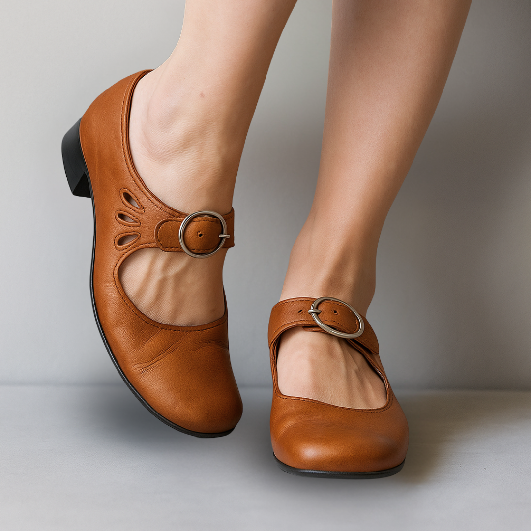 Lorielle | Women's Mary Jane Pumps with Ankle Strap