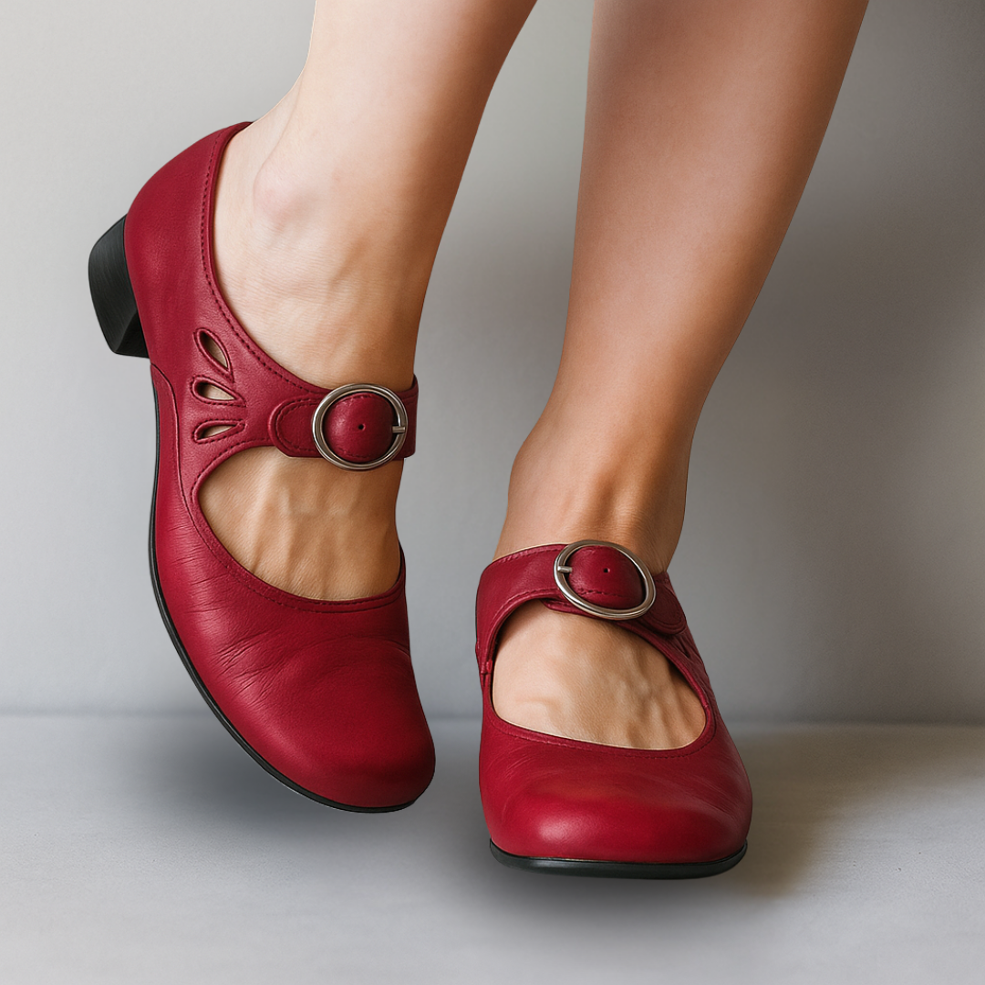 Lorielle | Women's Mary Jane Pumps with Ankle Strap