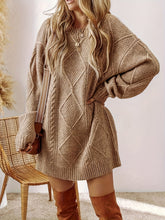 Juno Cable Knit Sweater Dress | Elara