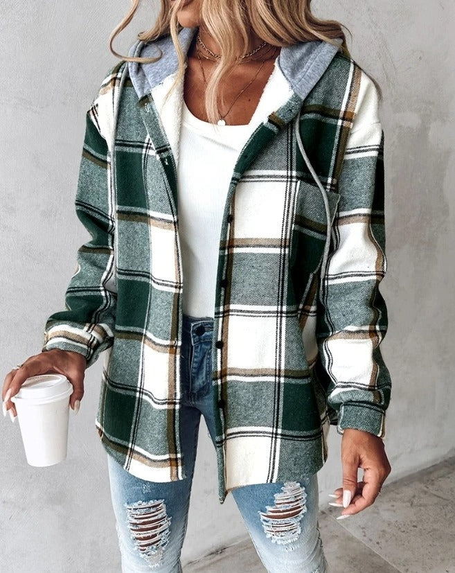 Josephine | Women's Print Drawstring Hooded Sweatshirt