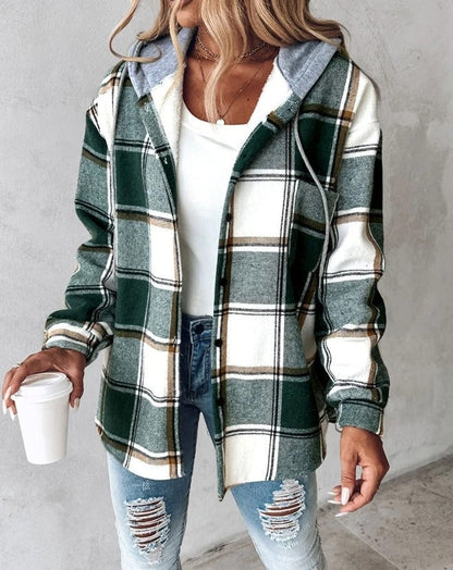 Josephine | Women's Print Drawstring Hooded Sweatshirt