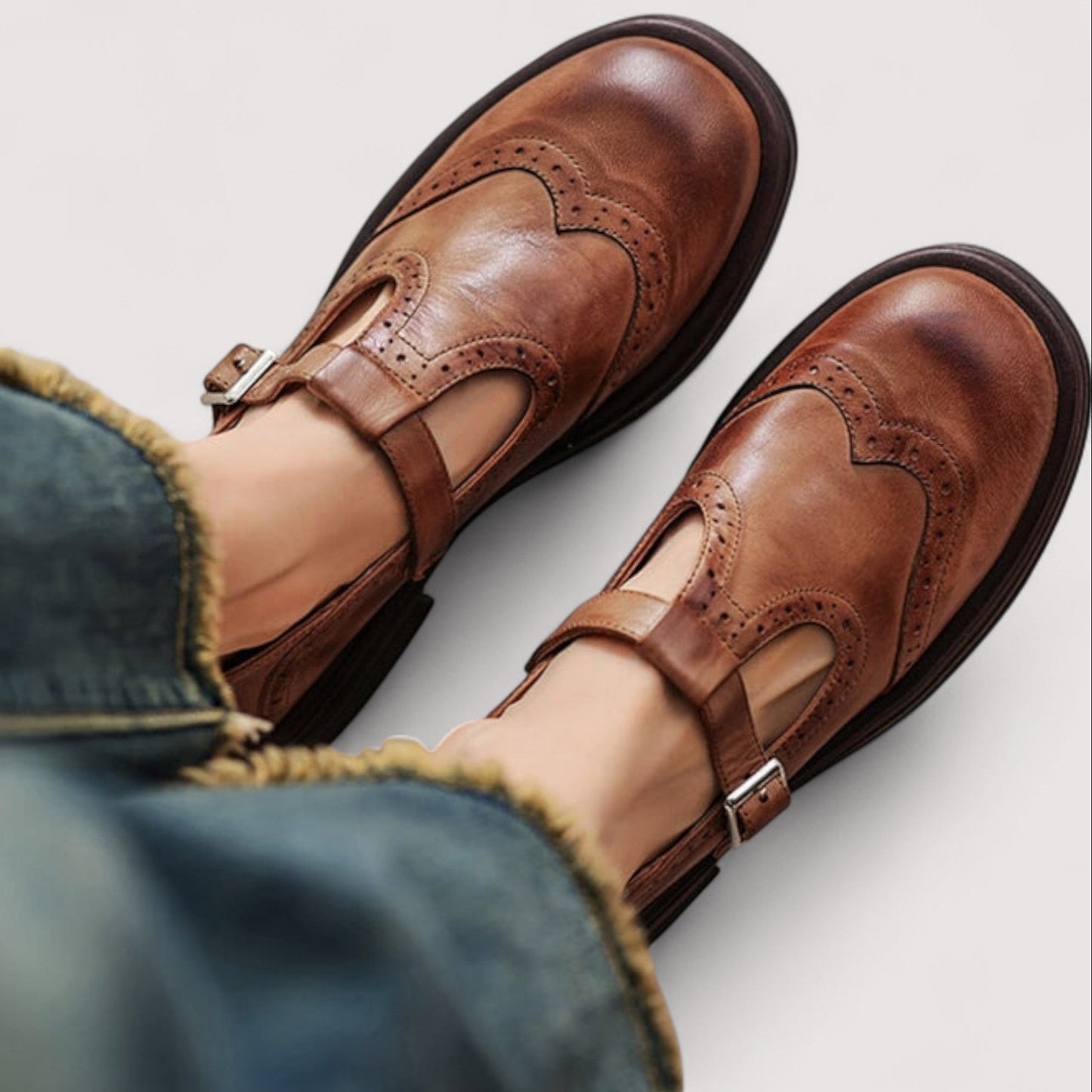 Classic orthopaedic mary jane ballet flats for women | Valerie