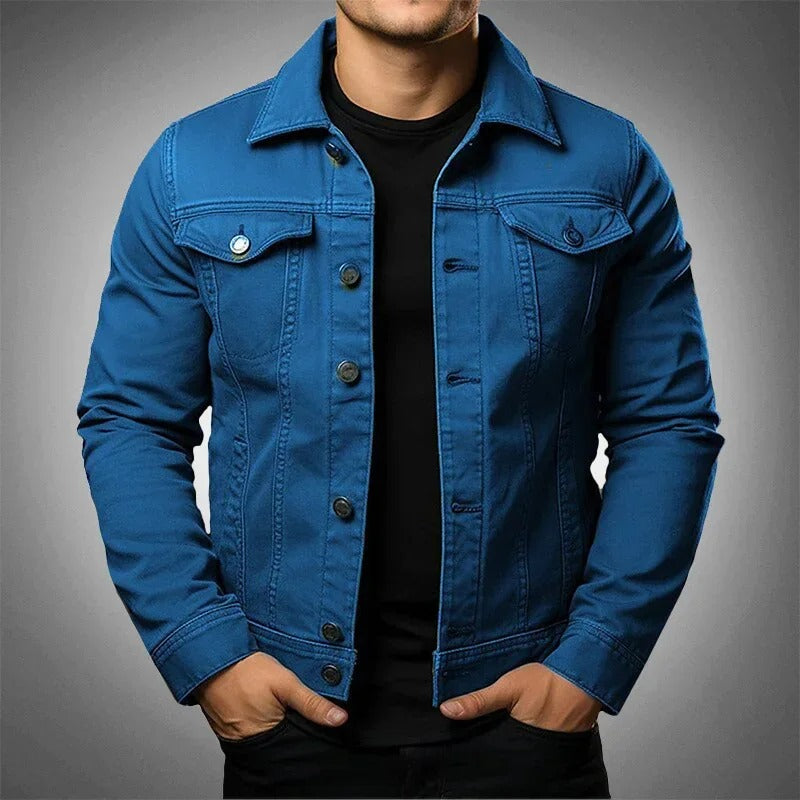 Valenor | Men's Denim Jacket with Button Closure