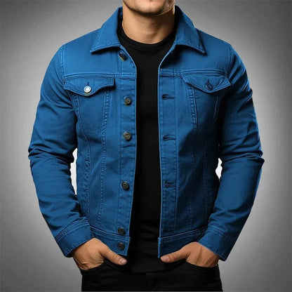 Valenor | Men's Denim Jacket with Button Closure
