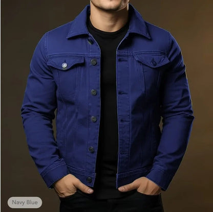 Valenor | Men's Denim Jacket with Button Closure