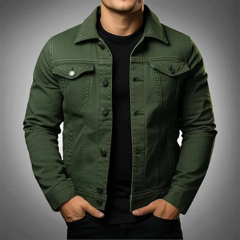 Valenor | Men's Denim Jacket with Button Closure