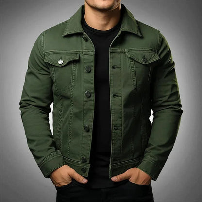 Valenor | Men's Denim Jacket with Button Closure
