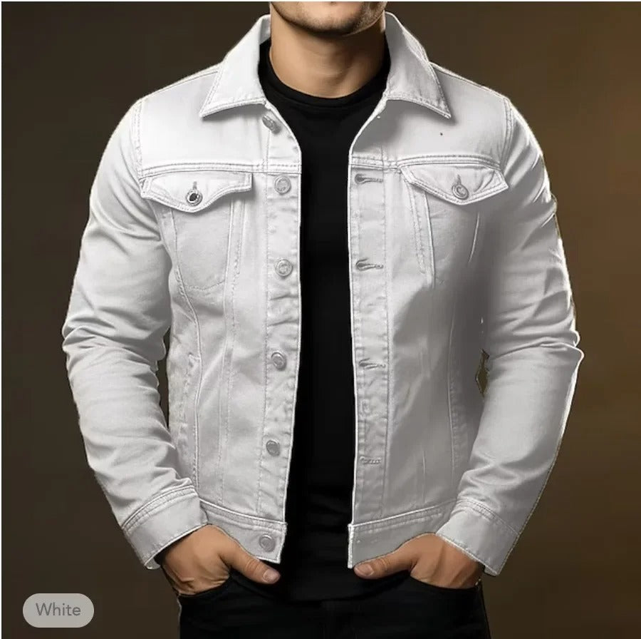 Valenor | Men's Denim Jacket with Button Closure