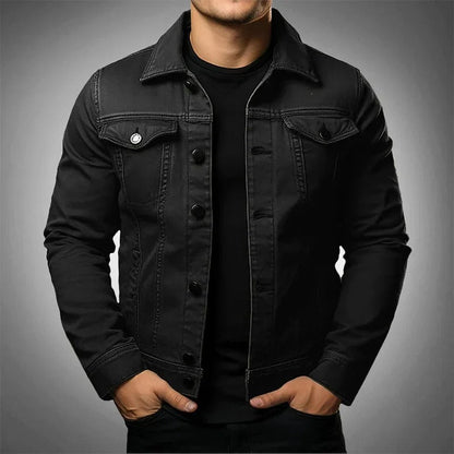 Valenor | Men's Denim Jacket with Button Closure