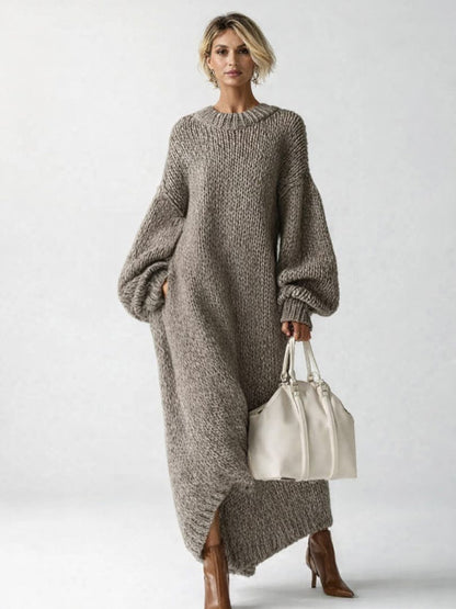 Cosima | Women's Oversized Ribbed Knit Sweater Dress