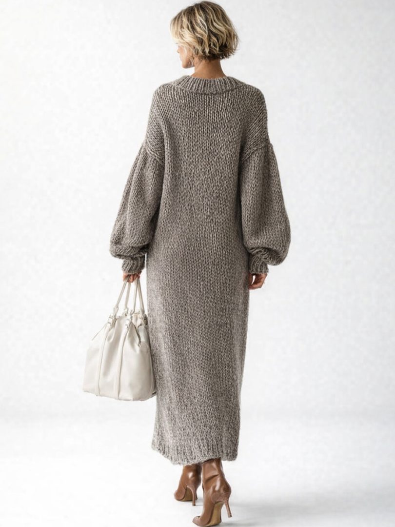 Cosima | Women's Oversized Ribbed Knit Sweater Dress
