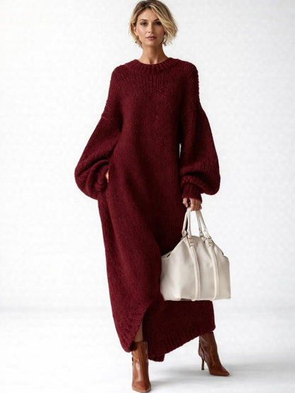 Cosima | Women's Oversized Ribbed Knit Sweater Dress