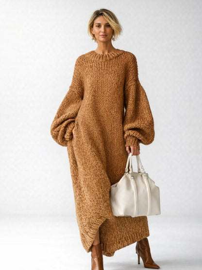 Cosima | Women's Oversized Ribbed Knit Sweater Dress