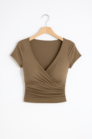 Bettina Crop Top mit V-Ausschnitt