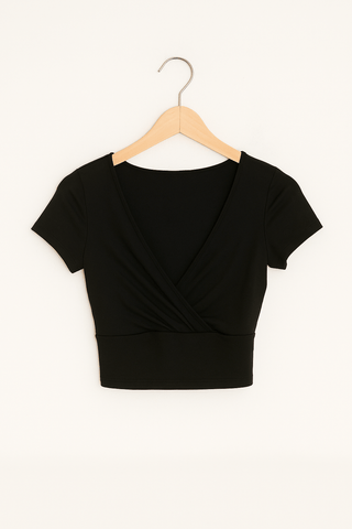 Bettina Crop Top mit V-Ausschnitt