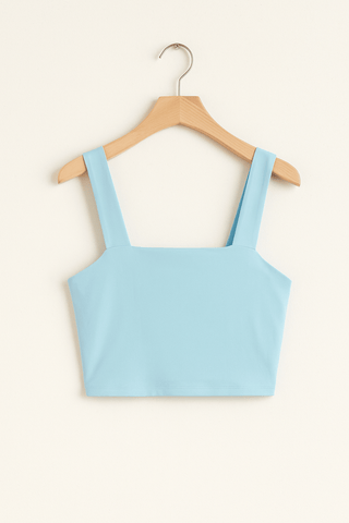 Carla Spaghettiträger Top mit Square Neck