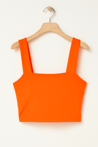 Carla Spaghettiträger Top mit Square Neck