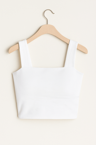 Carla Spaghettiträger Top mit Square Neck