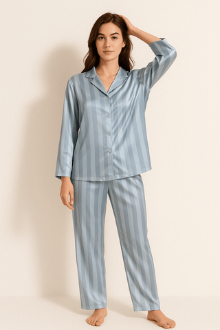 Christabel Gestreiftes Pyjama-Set