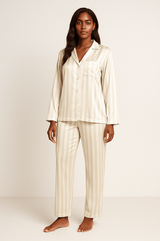 Christabel Gestreiftes Pyjama-Set