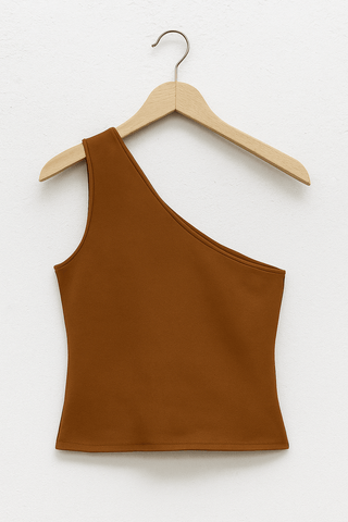 Esra One-Shoulder-Top  Figurbetont