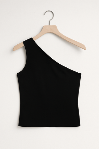 Esra One-Shoulder-Top  Figurbetont
