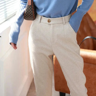Halley Tweed-Hose mit Hoher Taille
