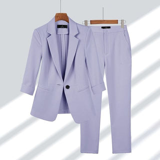 Karoline Blazer und Hosen Set