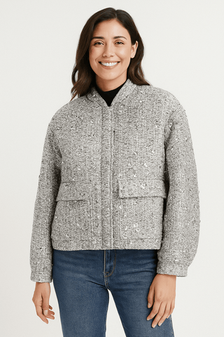 Kesia Pailletten-Bomberjacke