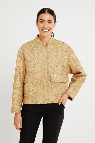 Kesia Pailletten-Bomberjacke