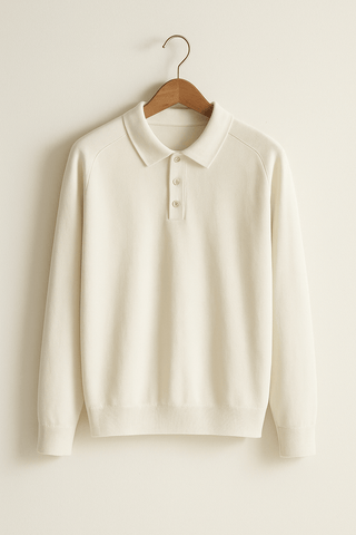 Luke Strick Poloshirt Langarm