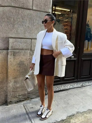 Remy Einfarbiger blazer mit Knöpfen