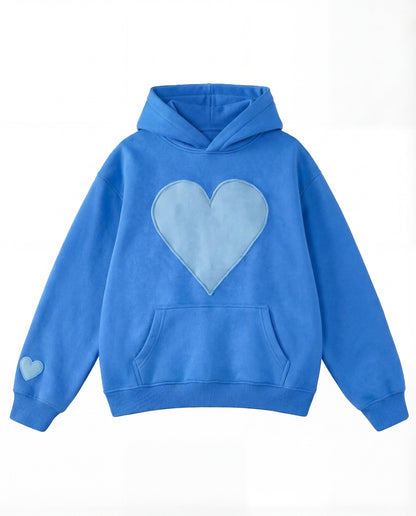 Oversized heart design cosy pullover for women | Candace
