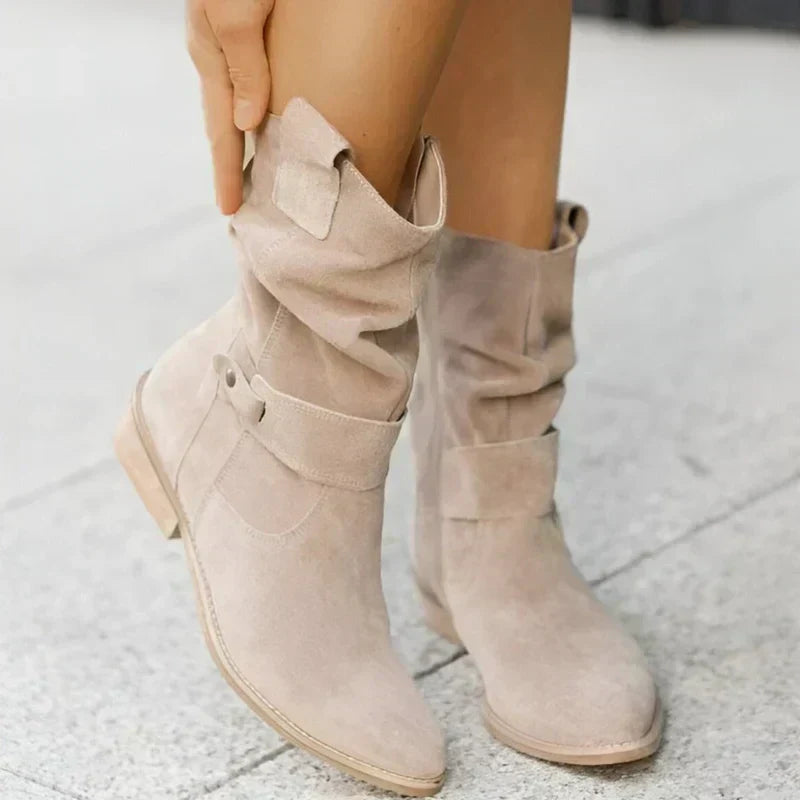 Classic orthopaedic suede ankle boots for women | Esther