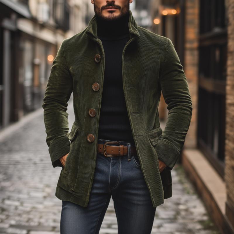 Men’s slim-fit corduroy coat | Emerson