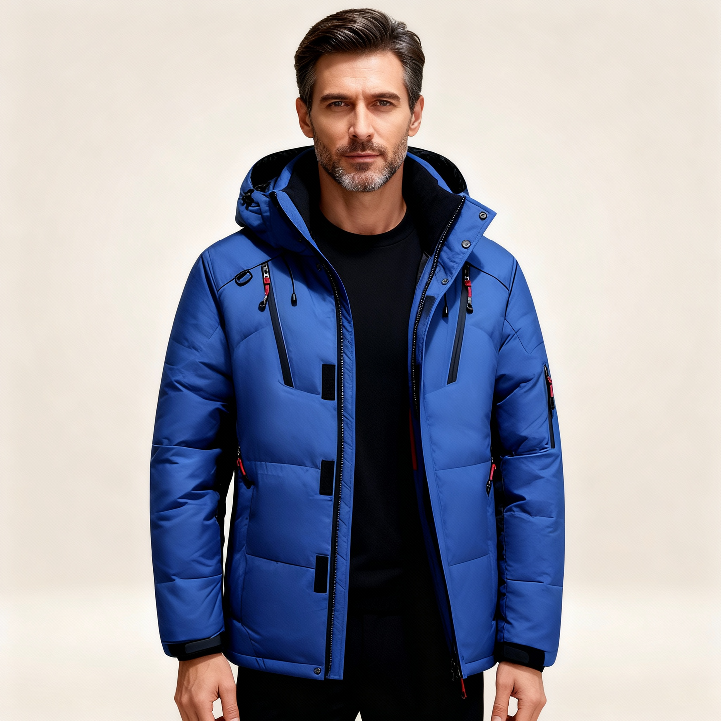 Warm thick fleece-lined winter parka for men | Nordfall