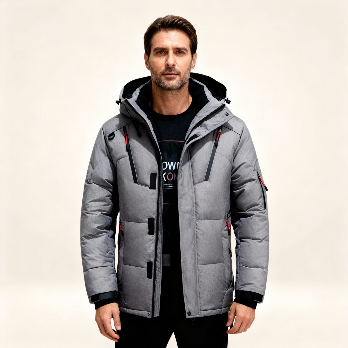 Warm thick fleece-lined winter parka for men | Nordfall