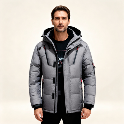 Warm thick fleece-lined winter parka for men | Nordfall