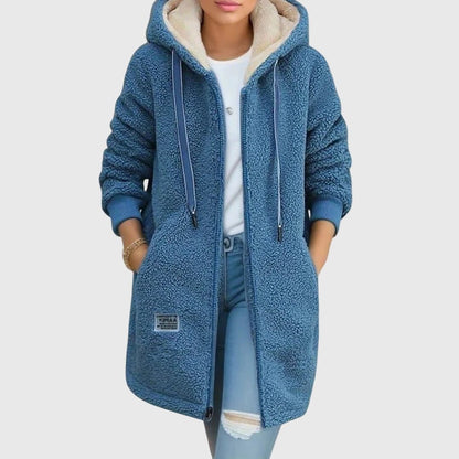 Maisie | Women's Textured Fleece Hooded Jacket
