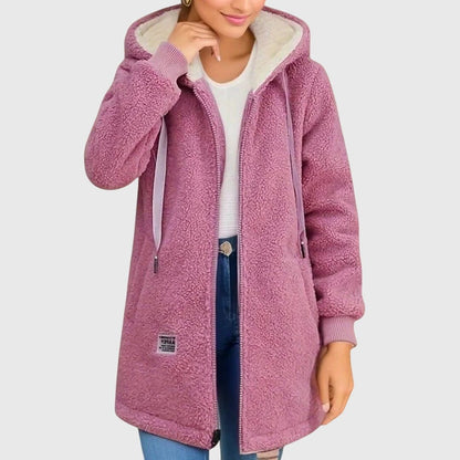 Maisie | Women's Textured Fleece Hooded Jacket