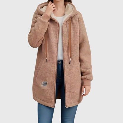 Maisie | Women's Textured Fleece Hooded Jacket