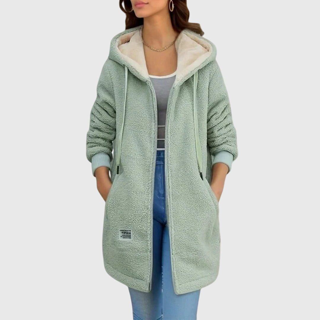 Maisie | Women's Textured Fleece Hooded Jacket
