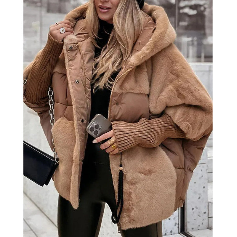 Niccola | Women's Hooded Padded Jacket with Faux Fur