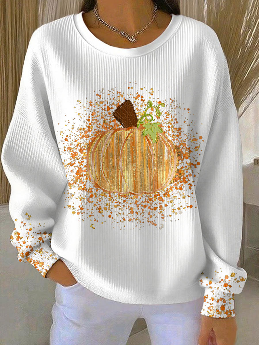 Annabelle | Women's Pumpkin Graphic Crewneck Sweatshirt