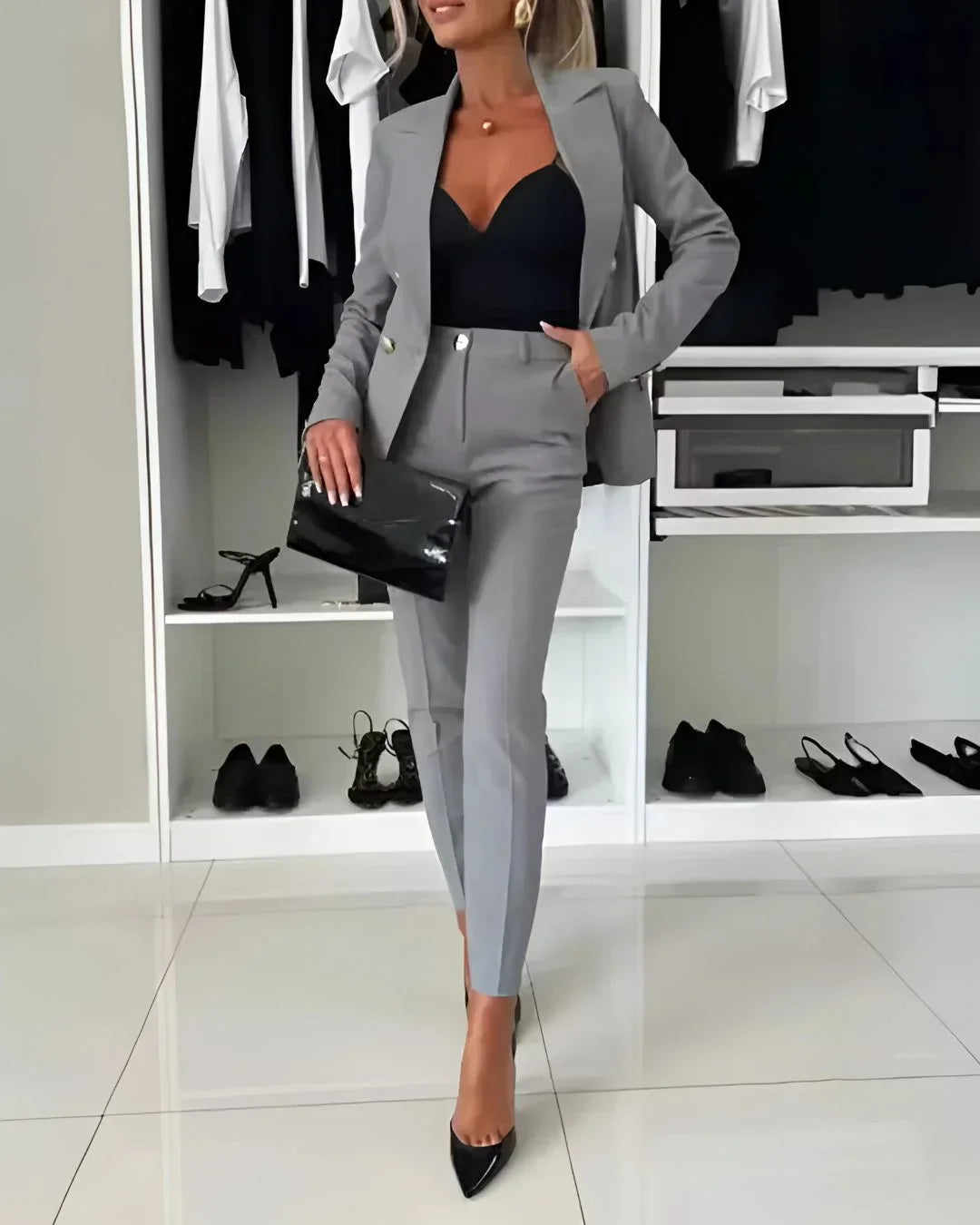 Charlotte | Women's Double Breasted Tailored Suit Set