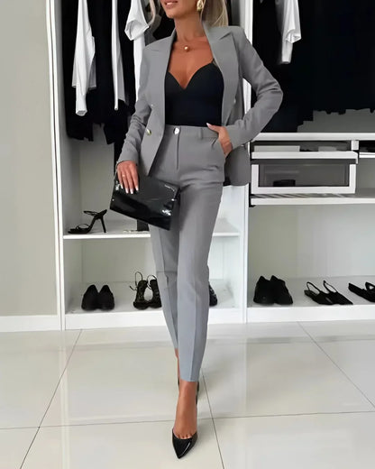 Charlotte | Women's Double Breasted Tailored Suit Set